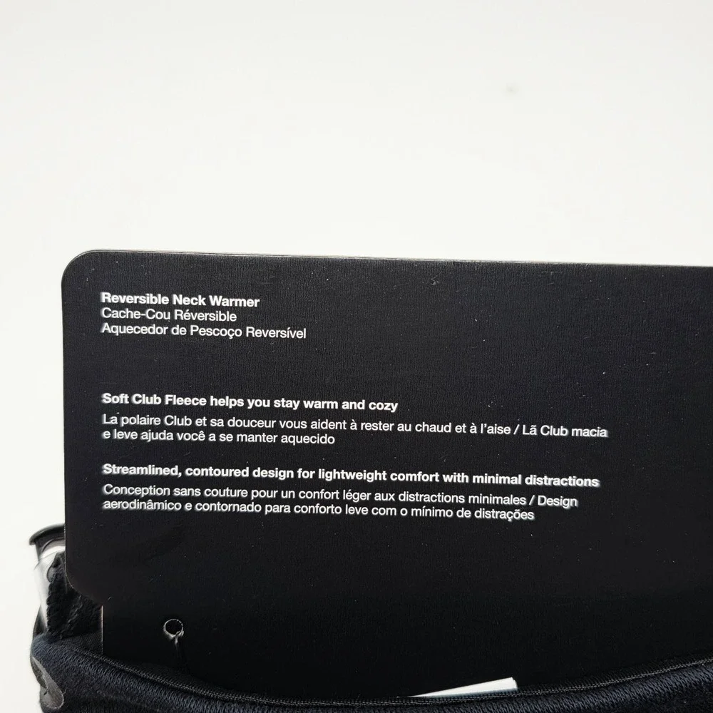 Nike Fleece‎ Reversible Neck Warmer Unisex Adult Black Snood Winter Weather Cold